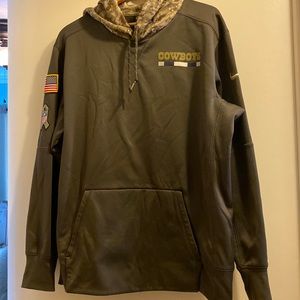 Dallas Cowboys Nike Salute to Service Pullover Hoodie, size XL